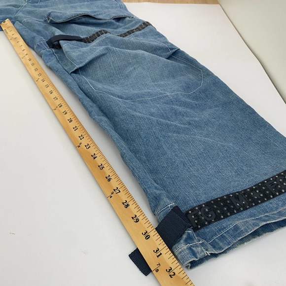 Marithe Francois Girbaud Jeans Vintage Y2K Oversized Cargo Denim Size 36 - Picture 13 of 14